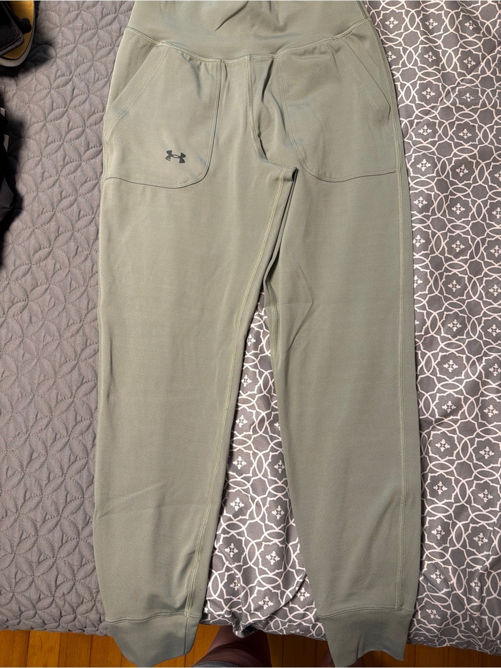 Under Armour Fleece Tapered Jogger Pants - Light Green - Size XS